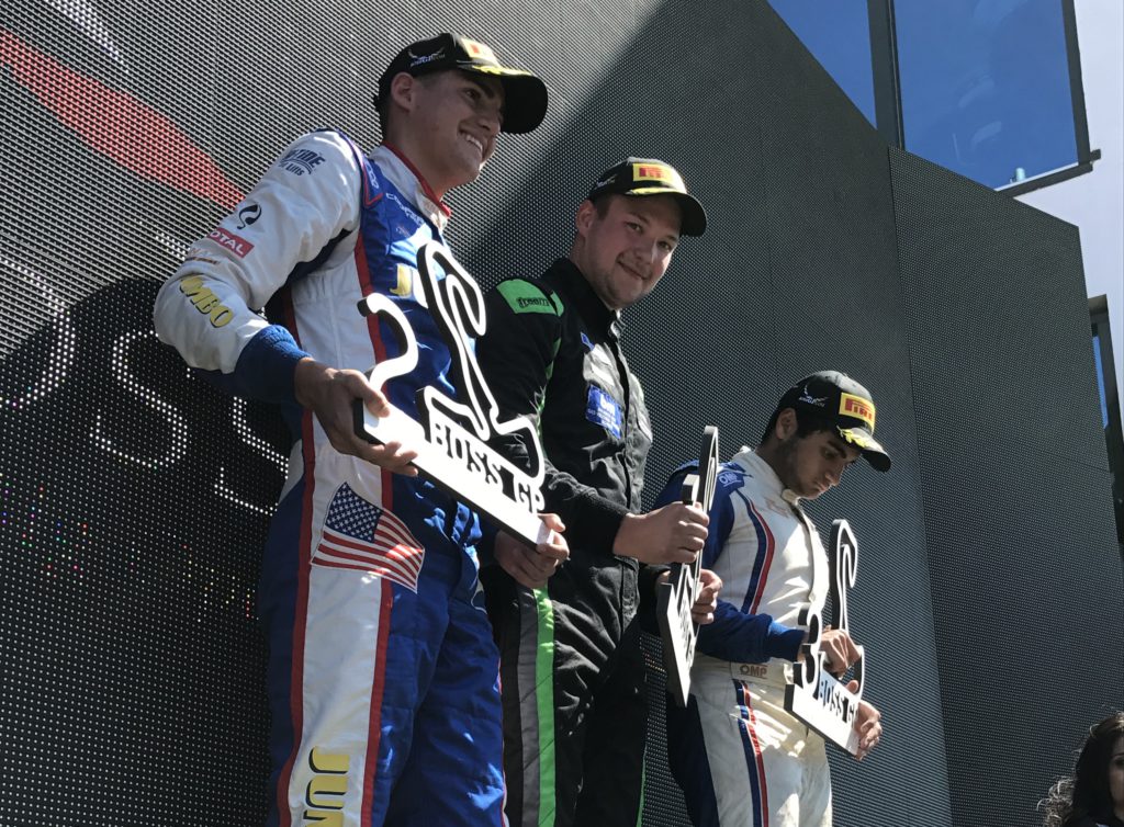 Podium after race 1 in Zandvoort 2017.