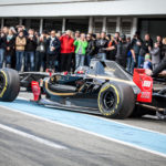 BOSS GP races bringing spectators at pole position.