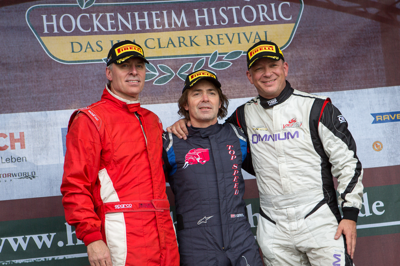 Podium of race 2 of the OPEN class in Hockenheim.