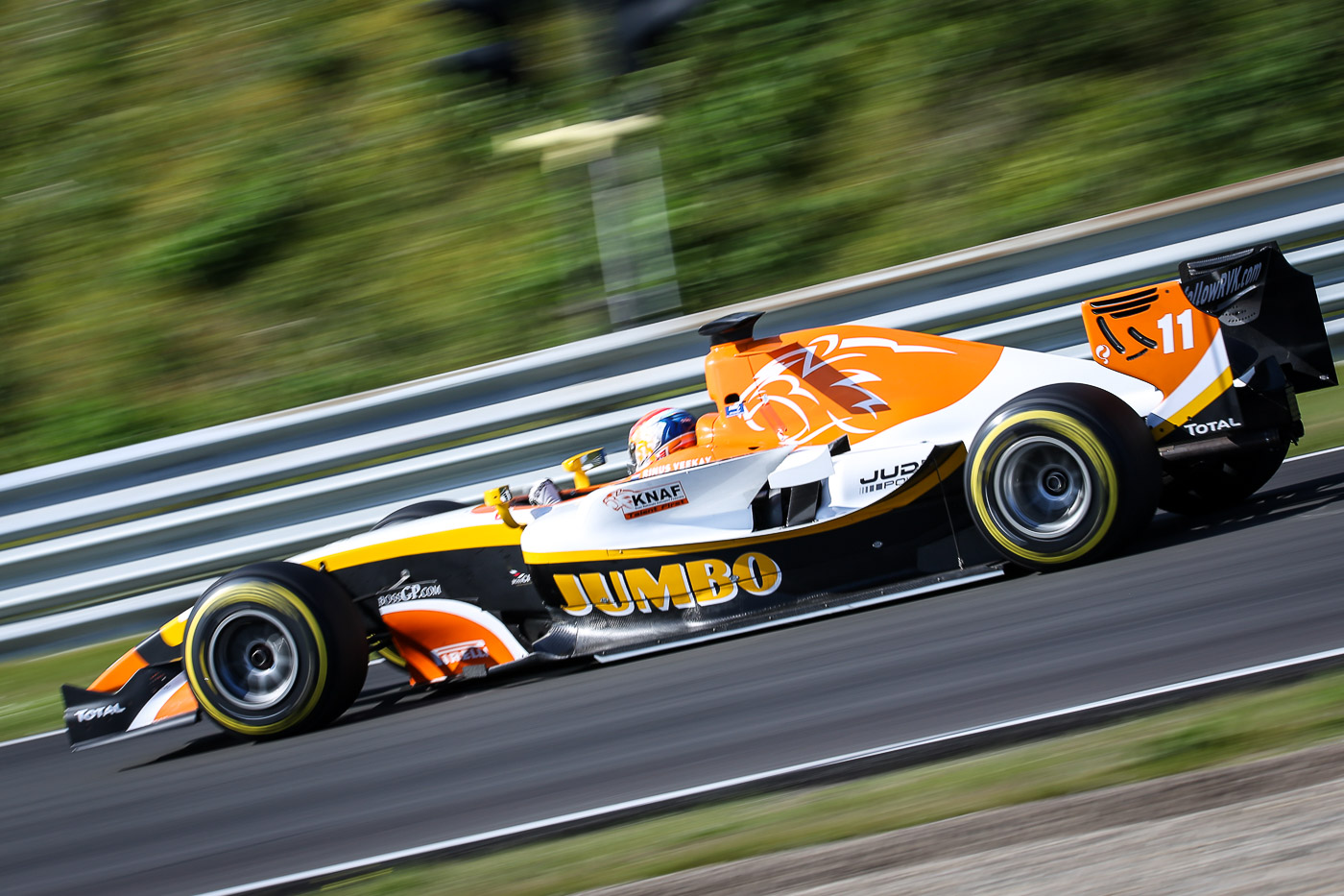 Rinus van Kalmthout, leading the Qualifying in Zandvoort 2017.