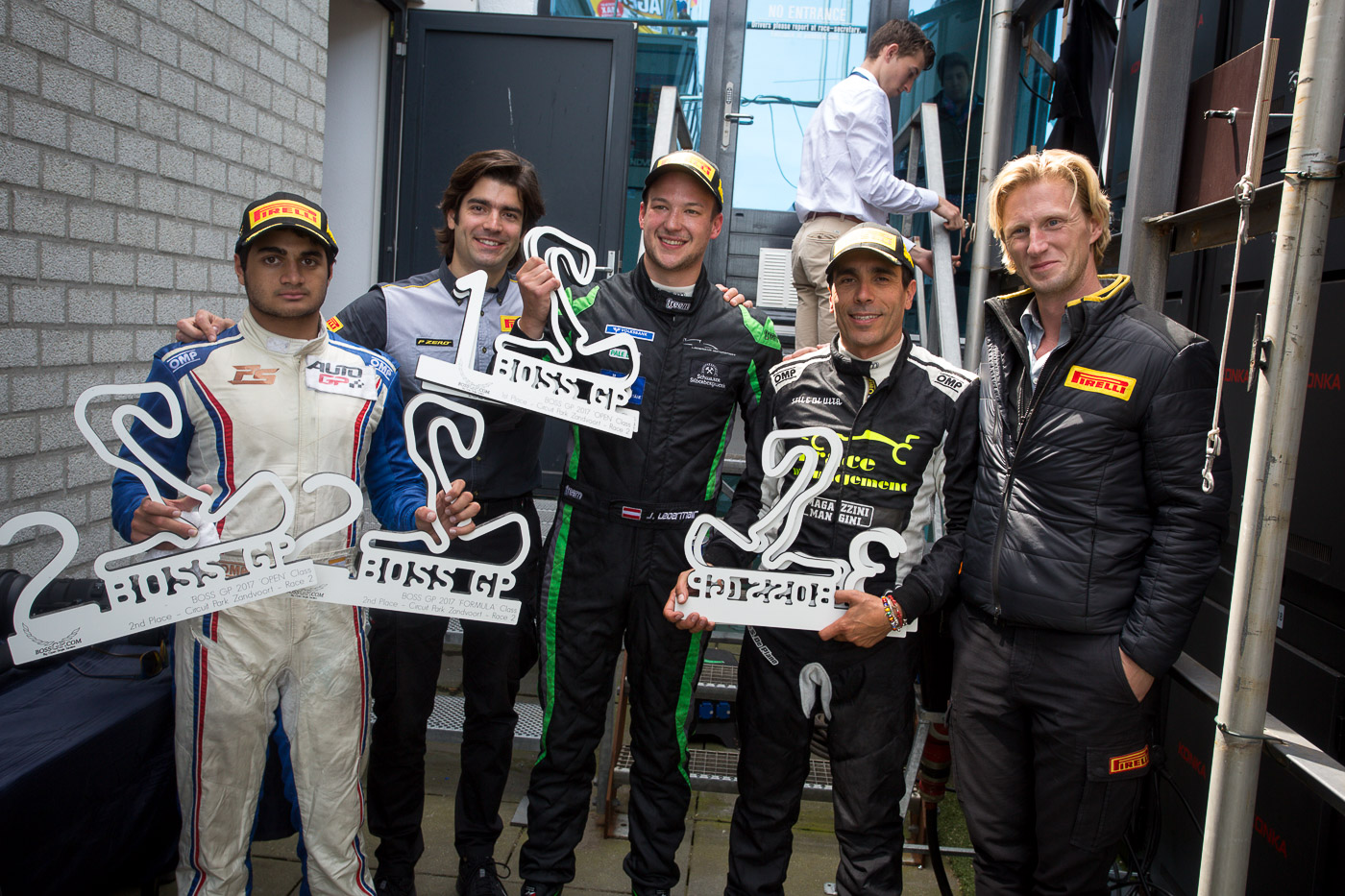 Podium of season race 4 in Zandvoort 2017 and partner PIRELLI.