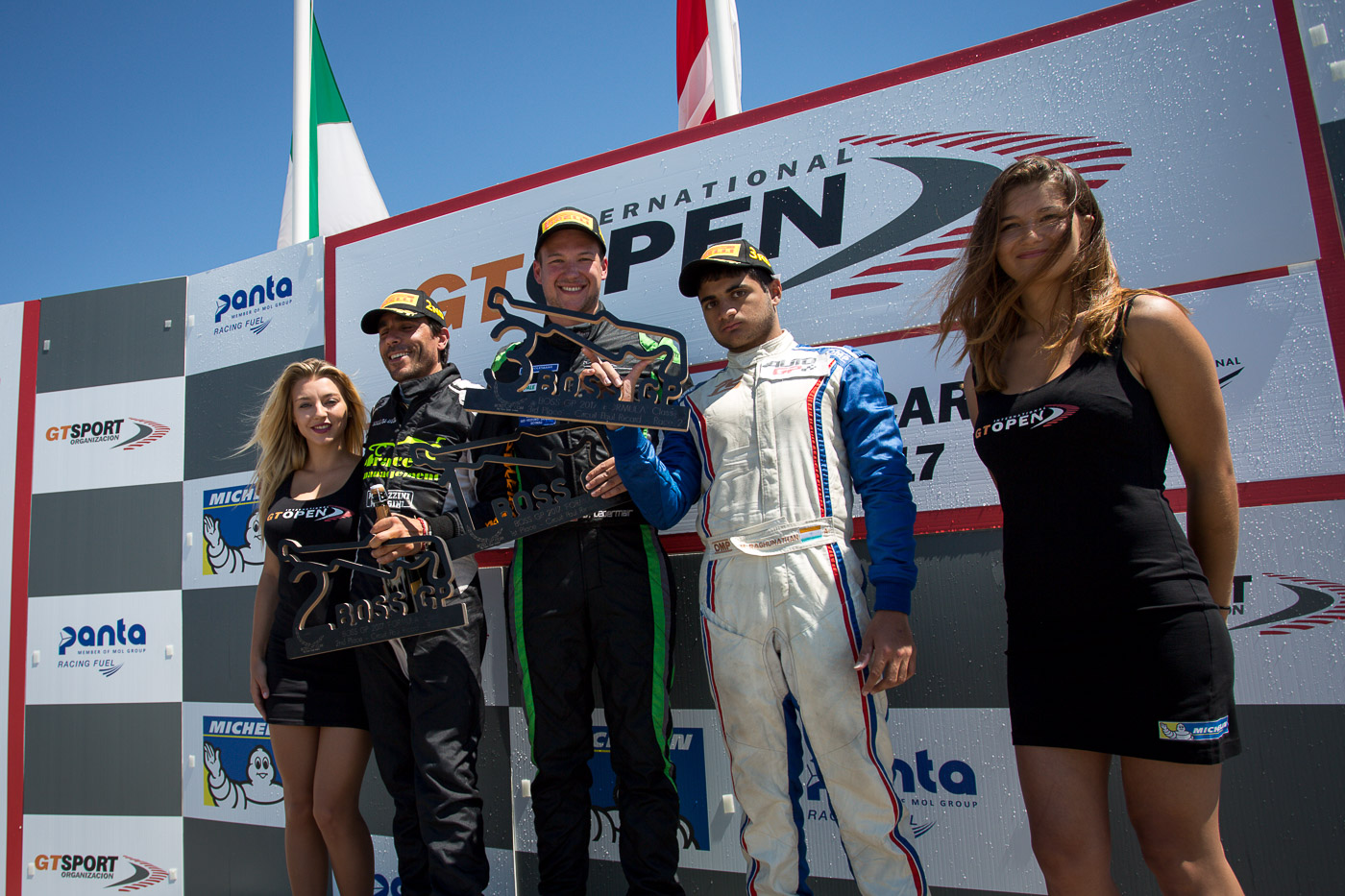 Podium race 2 at Paul Ricard 2017.