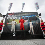 Podium of race 2 at Zolder 2017.