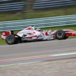 Wolfgang Jaksch on track in Assen 2017 with his Super Aguri SA06.