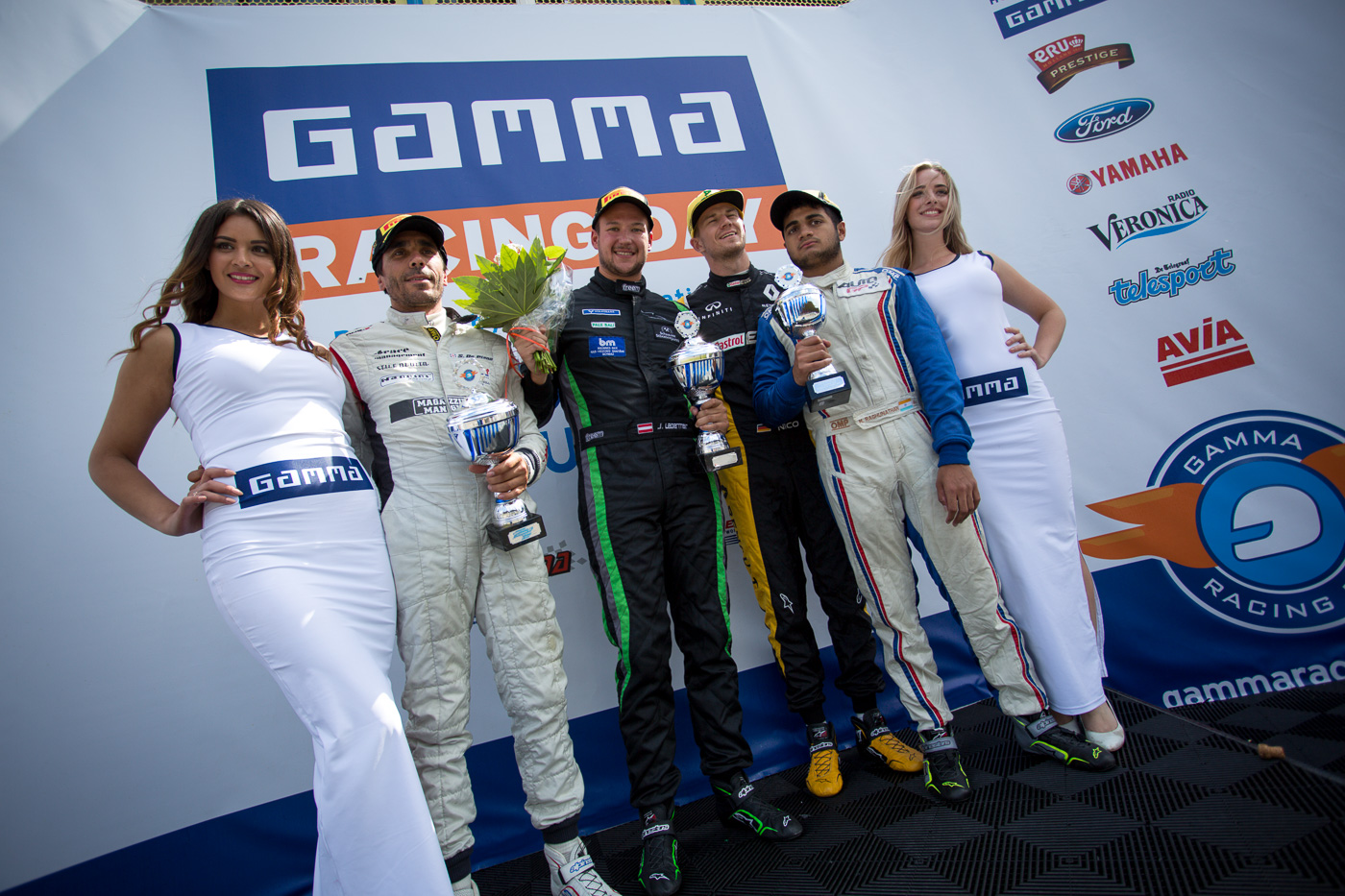 Podium of FORMULA class of race 2 in Assen 2017.