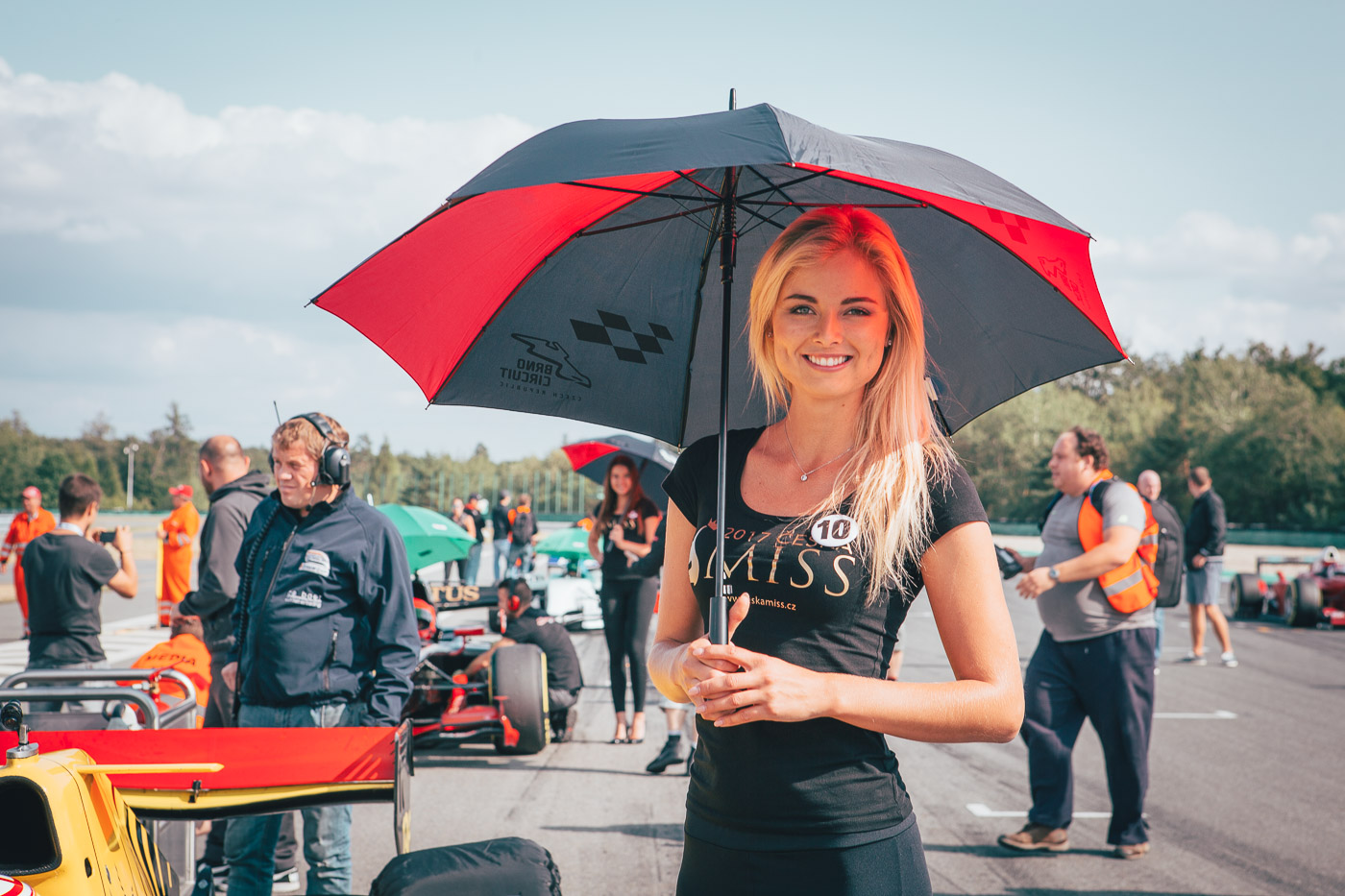 Grid Girl on BOSS GP starting grid