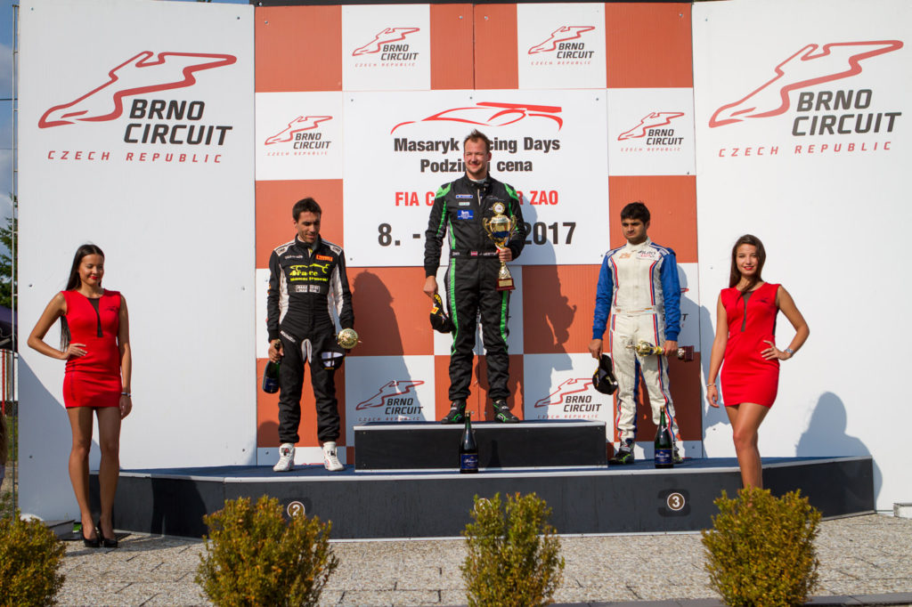 Podium race 1 in Brno 2017, FORMULA class.