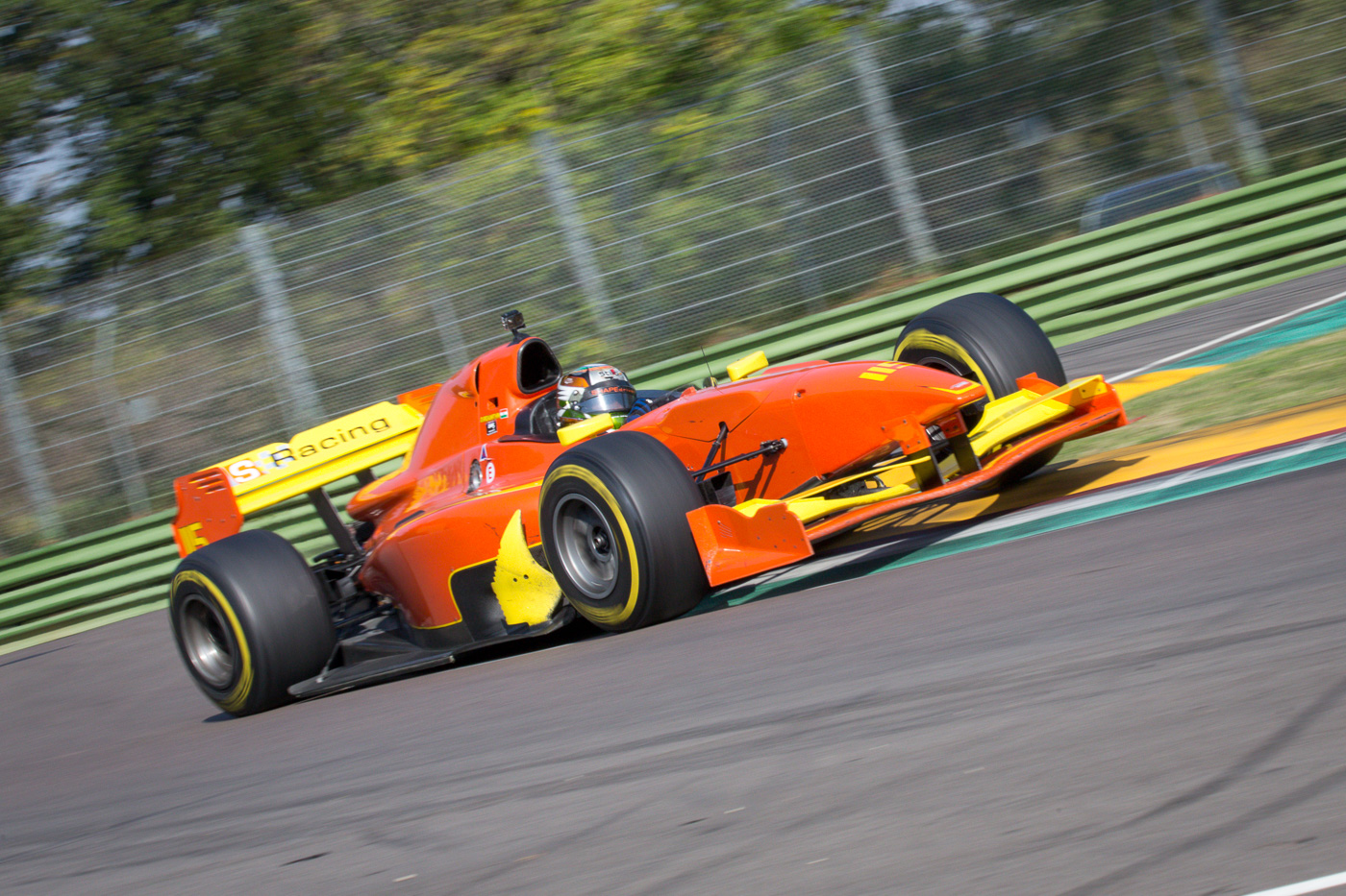 Mahaveer Raghunathan during first free practice in Imola 2017.