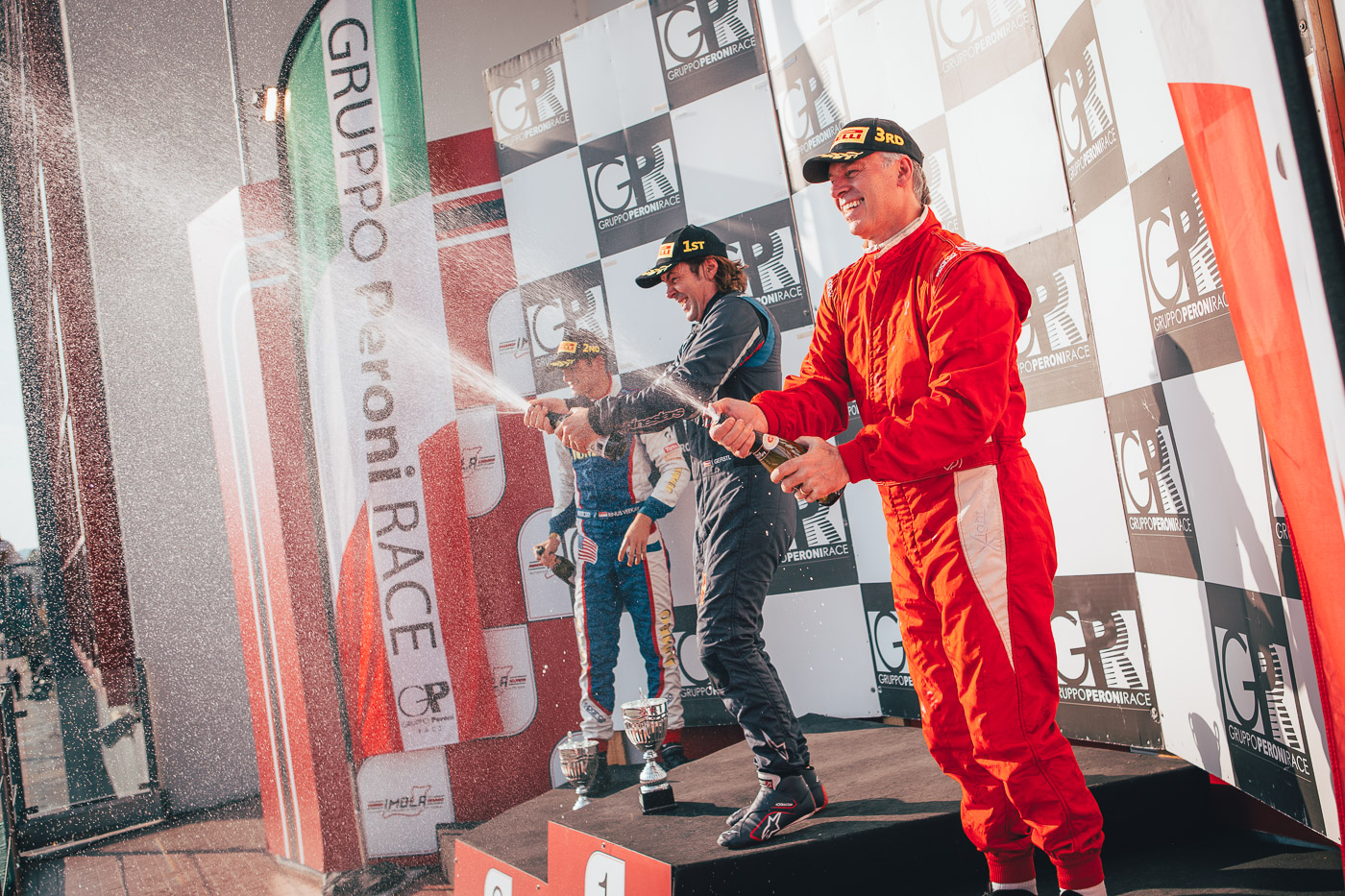 Podium ceremony of OPEN class in Imola 2017.