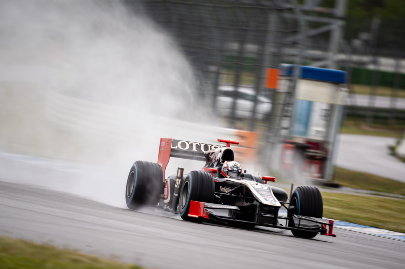 Alessandro Bracalente, Speed Center Dallara GP2 skipping through the rain