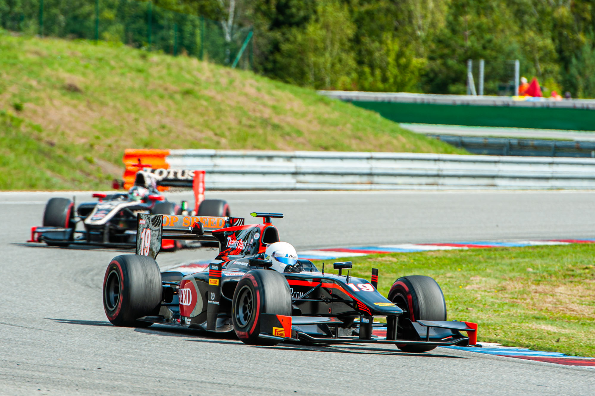 Christopher Höher followed by Alessandro Bracalente (both Dallara Mecachrome)